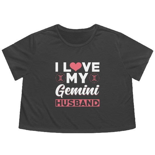 I love my Gemini Husband Flowy Cropped Tees