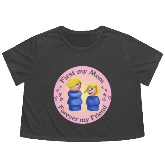 Fisher Price Little People mom friends Flowy Cropped Tees