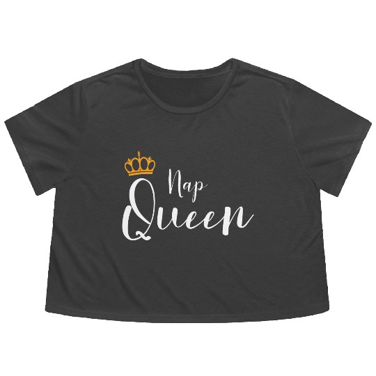 Funny Nap Lover Teens Girls Women Nap Flowy Cropped Tees