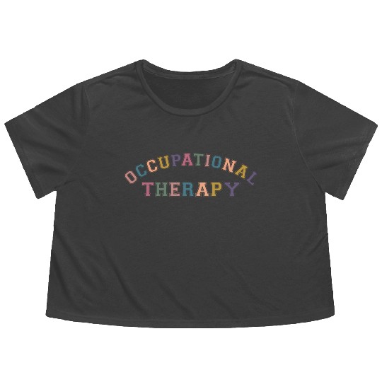 Ot Occupational Therapy Flowy Cropped Tees