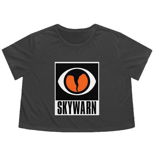 ywarn Storm Spotter Flowy Cropped Tees