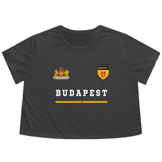 Budapest Sportsoccer Jersey Flag Football Hungary Flowy Cropped Tees