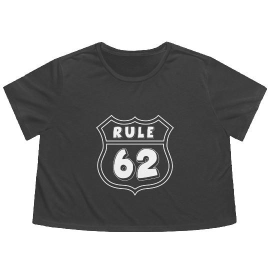 Rule 62 Aa Na 12 Step Recovery Sobriety Flowy Cropped Tees