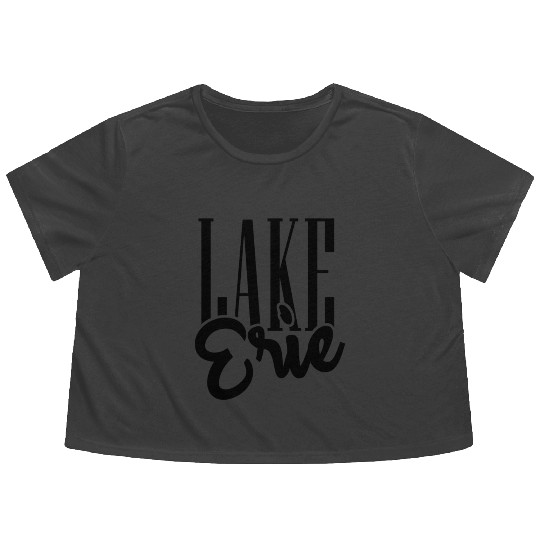 Lake Erie Boating Family Reunion Flowy Cropped Tees