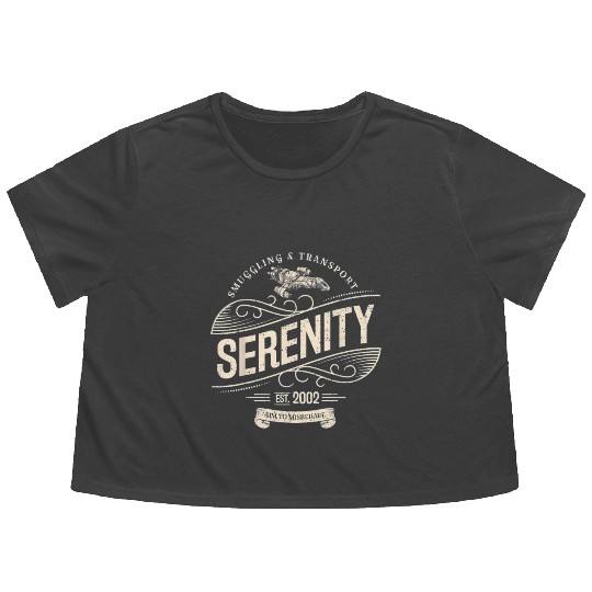 Vintage Serenity Sgling And Transport Firefly Flowy Cropped Tees