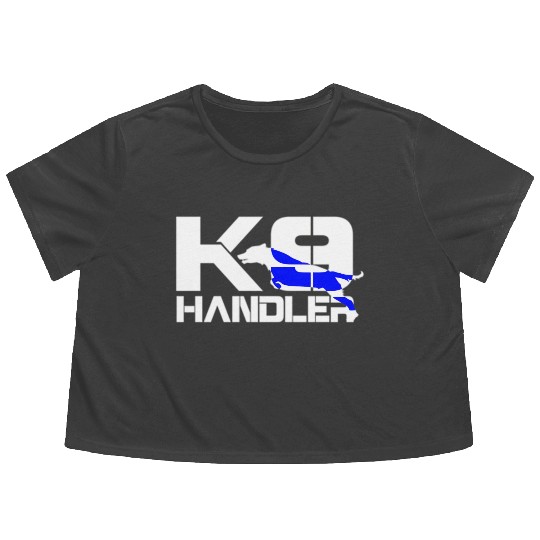 K-9 Handler Police Sheriff Cops Law Enforcement Flowy Cropped Tees