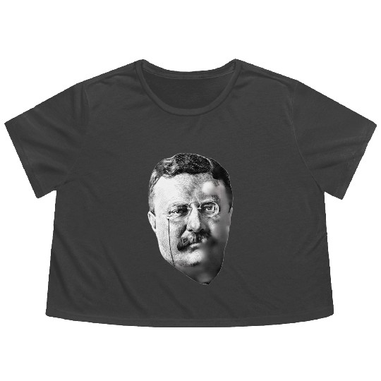 President Teddy Roosevelt Flowy Cropped Tees