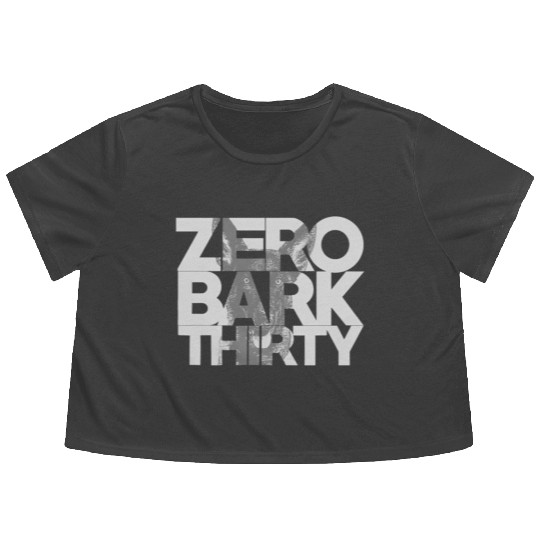 Zero Bark Thirty Belgian Malinois Military Dog Flowy Cropped Tees