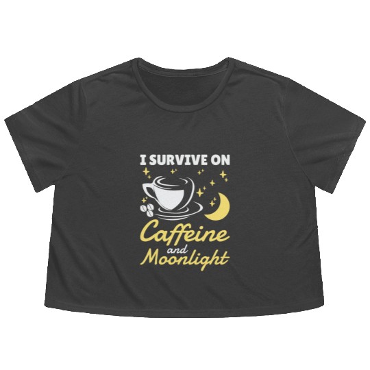 Night Shift Worker Graveyard Duty Flowy Cropped Tees