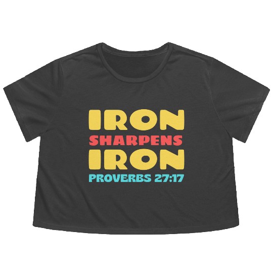 Iron Sharpens Iron nature Flowy Cropped Tees