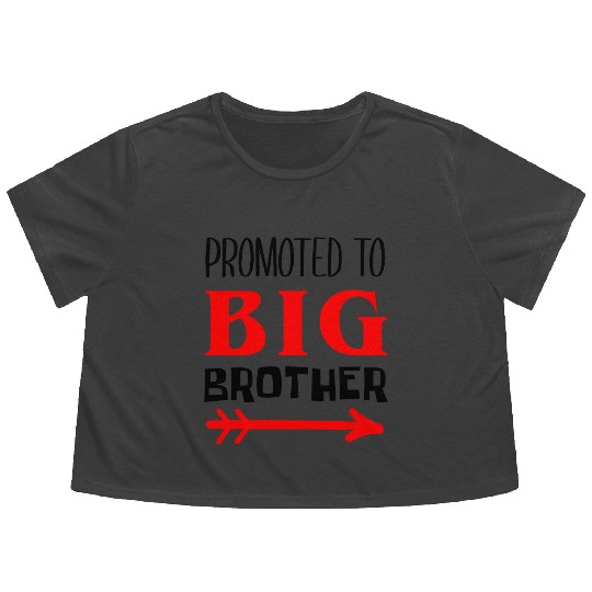 Promoted to big brother boy Flowy Cropped Tees