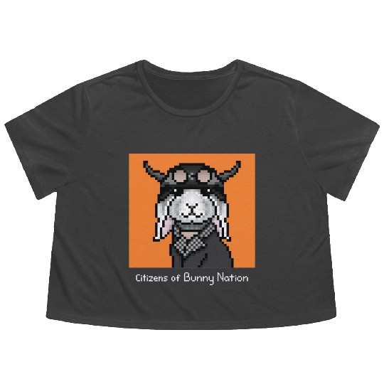 Citizens of Bunny Nation NFT #70 Artwork Flowy Cropped Tees