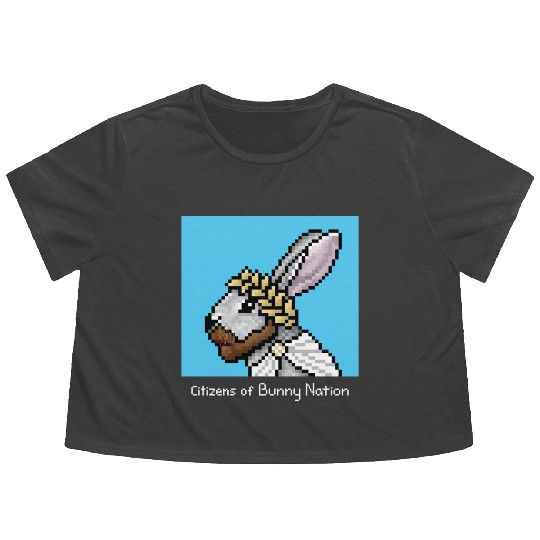 Citizens of Bunny Nation NFT #42 Artwork Flowy Cropped Tees