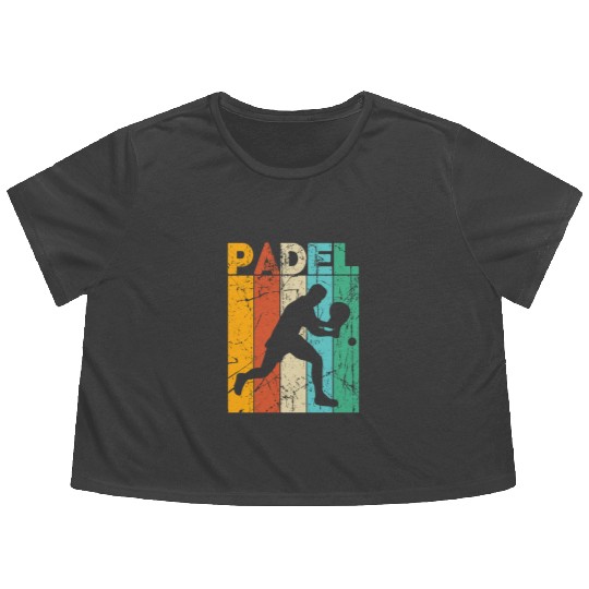 Padel Tennis Paddle Paddleball Padel Platform Flowy Cropped Tees
