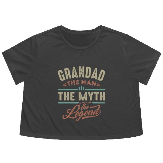 Grandad The Legend Flowy Cropped Tees