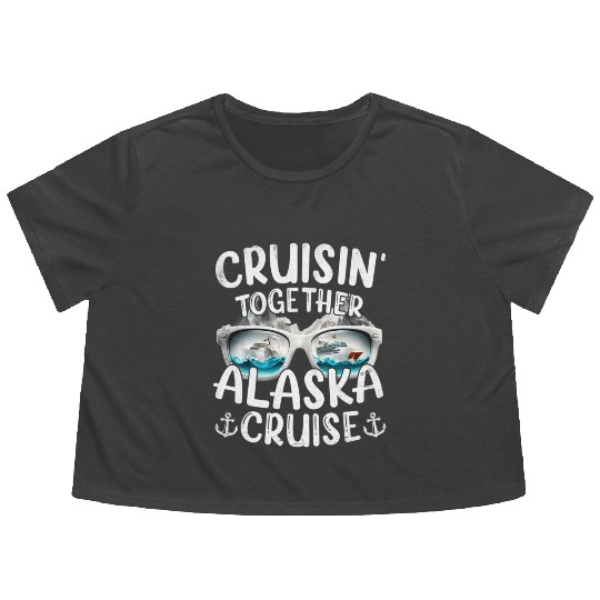 Alaa Cruise 2023 Family Vacation Alaa Flowy Cropped Tees