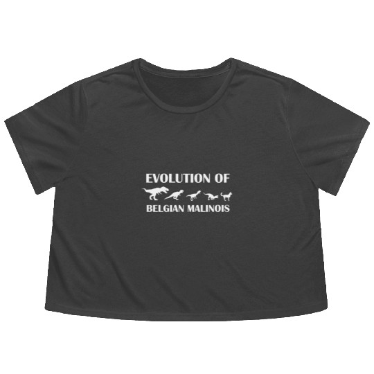 Evolution of Belgian Malinois Flowy Cropped Tees