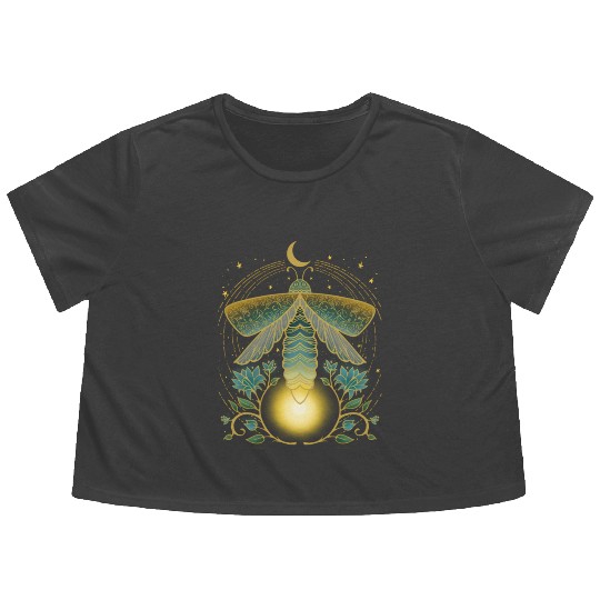 Firefly Magical Lunar Mystical For Nature Flowy Cropped Tees