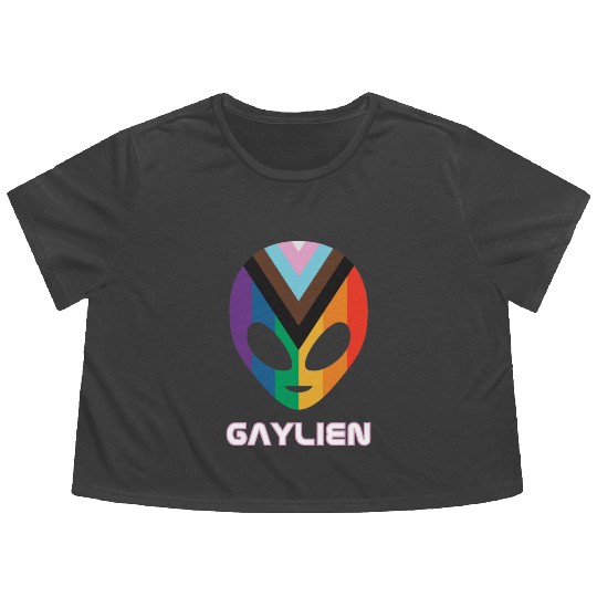Gaylien aka Gay Alien Flowy Cropped Tees