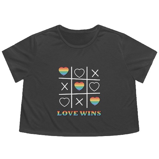 pride month Flowy Cropped Tees