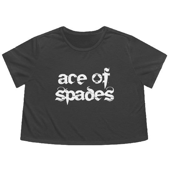 ace of spades Flowy Cropped Tees