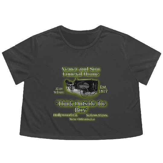 Verret and Son Funeral Home Flowy Cropped Tees