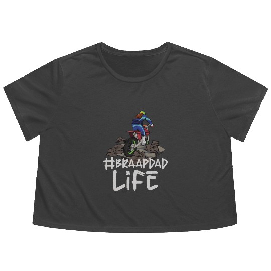 Dirt Bike Dirt Bike Riding Motocross Dirt Biking Flowy Cropped Tees