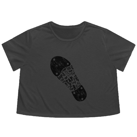 Tap Dancer Tap Dancing Shoes Tap Dance Teacher Flowy Cropped Tees