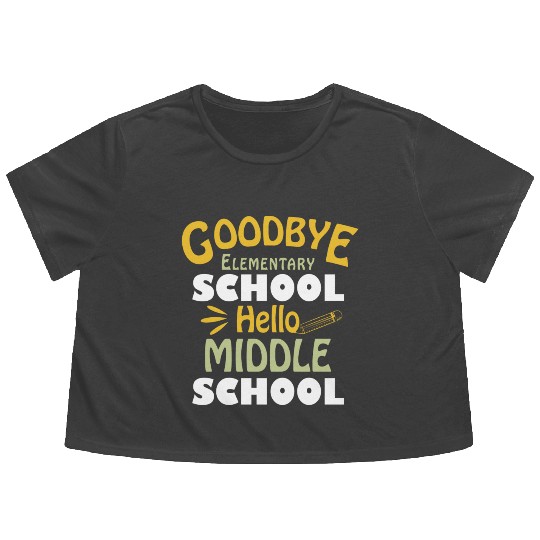 Elementary School Students Graduation Gift nature Flowy Cropped Tees