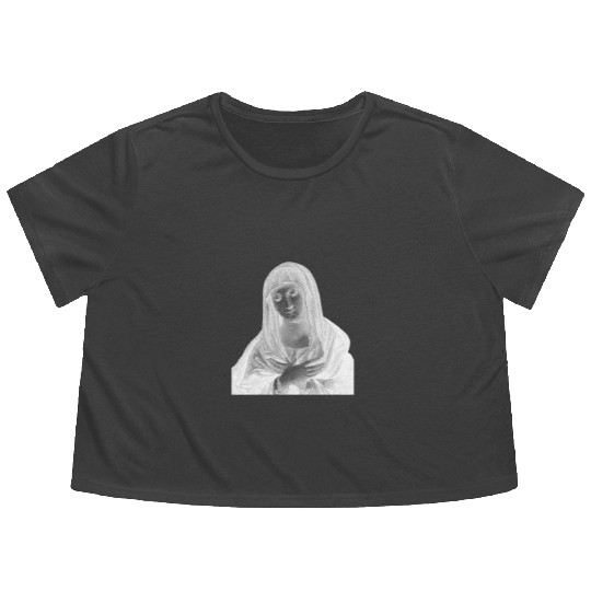 Our Lady Of Guadalupe Virgin Mary Flowy Cropped Tees