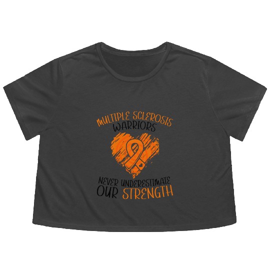 MS Warriors Never Underestimate Our Strength Flowy Cropped Tees