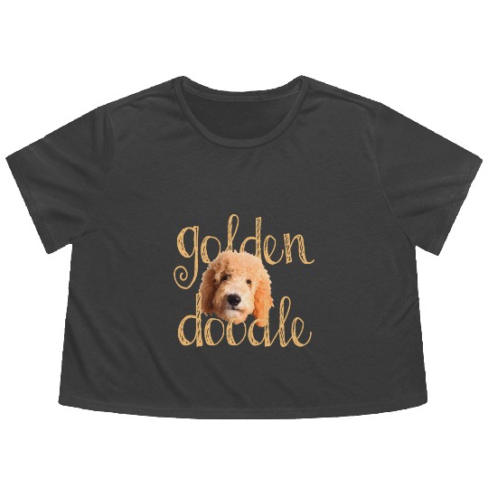 Goldendoodle Flowy Cropped Tees