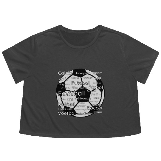 I Love Football Flowy Cropped Tees