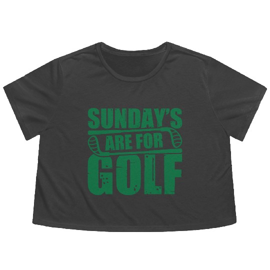 Sunday s Are For Golf Flowy Cropped Tees
