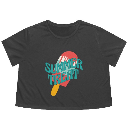 Summer Vibes Flowy Cropped Tees