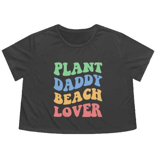 Plant Daddy Beach Lover Iv Flowy Cropped Tees