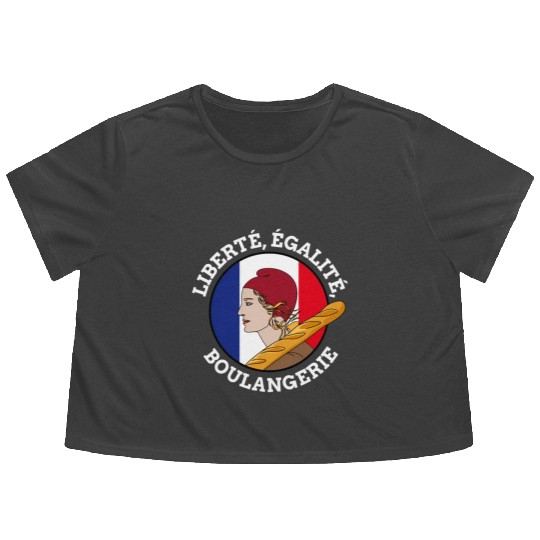 Bastille Day Marianne Of France French Revolution Flowy Cropped Tees