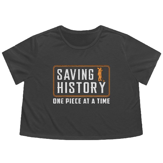 Metal Detecting Saving History For Metal Detectori Flowy Cropped Tees