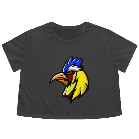 GAMER ROOSTER Flowy Cropped Tees