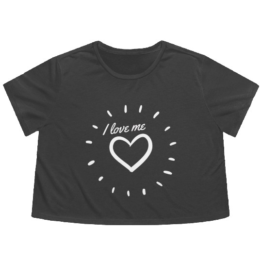 I love me design Flowy Cropped Tees