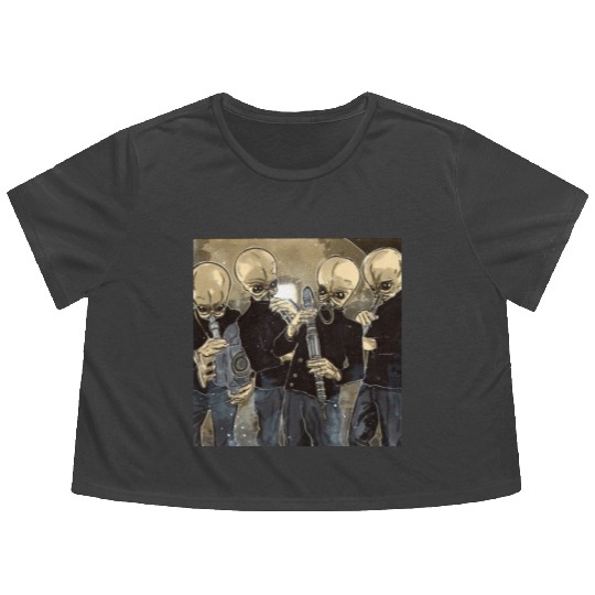 Cantina Band Mos Eisley Flowy Cropped Tees