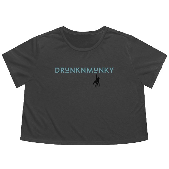 DESIGNdrunknmunky s drunk monkey Flowy Cropped Tees