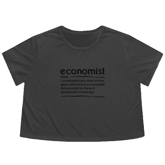 Humorous Communal Science Societal Economy Tax Flowy Cropped Tees