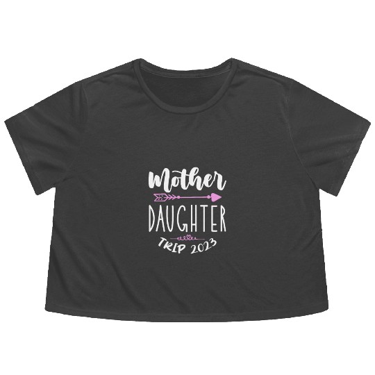 Mother Daughter Trip 2023 Flowy Cropped Tees