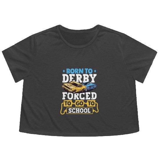 Demo Derby Demolition Derby Demolition Derby Lover Flowy Cropped Tees