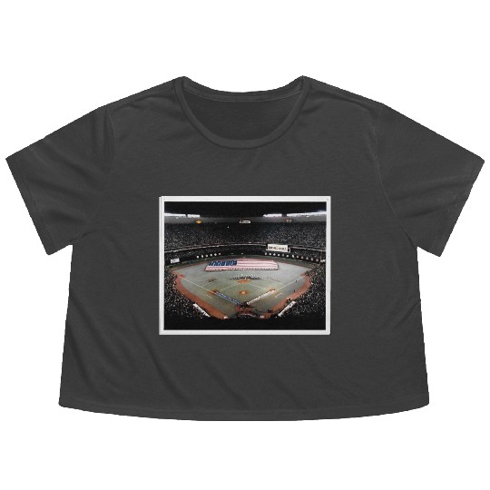 Phillies Royals World Series Flowy Cropped Tees