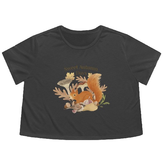 Sweet Autumn Days Flowy Cropped Tees