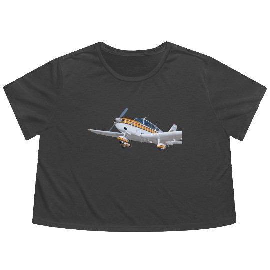 piper pa 28 cherokee Flowy Cropped Tees