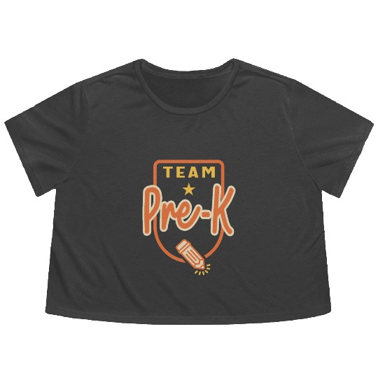 Team Pre-K Back to School Pre Kindergarten Flowy Cropped Tees