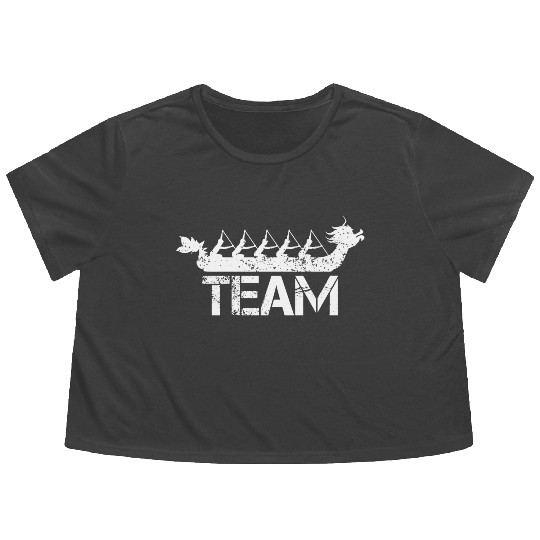 Dragon Boat Racing Team Flowy Cropped Tees